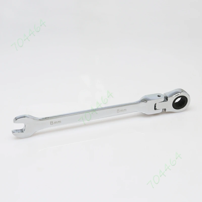 Dual use 5" 8mm 180 degree Flex Flexible Head Ratcheting Ratchet Wrenchin Wrench from Tools on