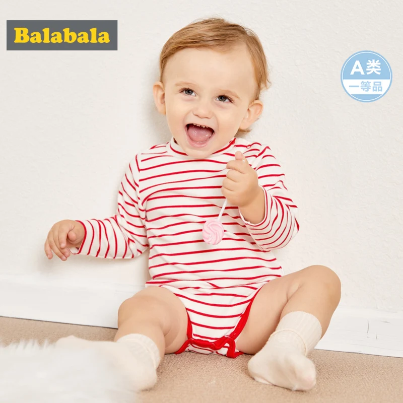 

Balabala Baby Boy Girl 2-Pack Cotton Graphic Bodysuits Snap Closure at Shoulder Infant Newborn Babys Bodysuit One-Piece Clothes