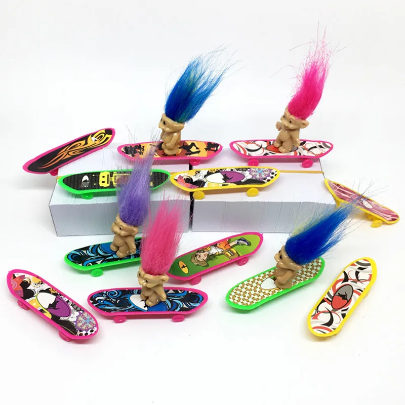 100 шт./компл. Fingerboard Mini Finger Skateboard Tech Deck пластиковый Skate Scooter Throwbacks оригинальная