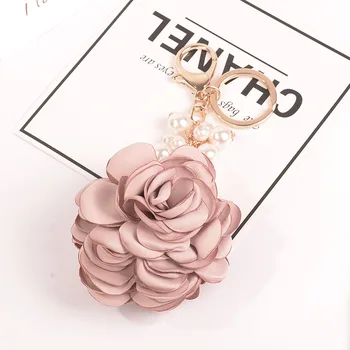 

Fashion Flower Keychains Women Handbag Charm Pendant Lady Couple Bag Ornaments Creative Key Chain Ring Car Keyrings Wholesale
