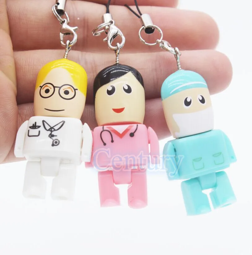 Doctor Nurse model Flash Memory stick Pen Drive 4GB 8GB 16GB dentist