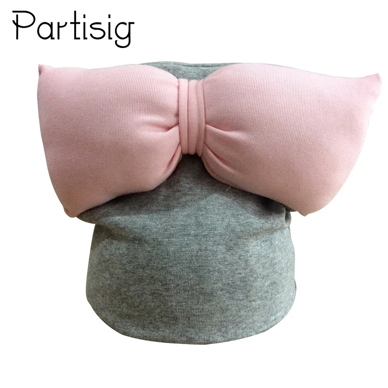 

Partisig Brand Baby Hat Cotton Bow Baby Girl Cap Spring Autumn Kids Caps Butterfly Knot Children's Beanie Hats For Girls