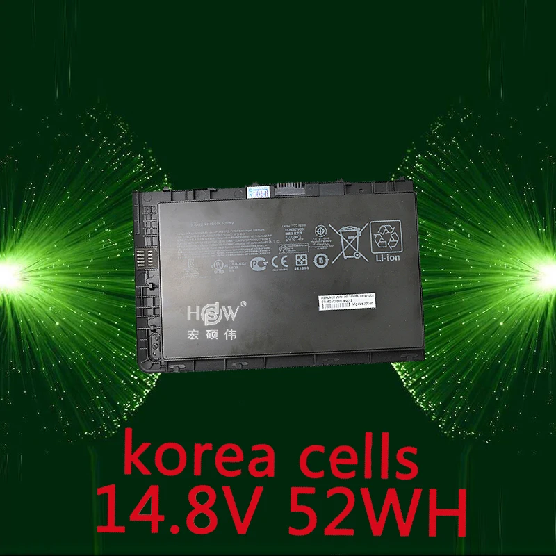 

HSW 14.8V 52Wh BA04XL battery for HP EliteBook Folio 9470 9470m 687517-171 687517-241 687945-001 Ba06 Bt04 Bt04xl H4q47aa H4q48a