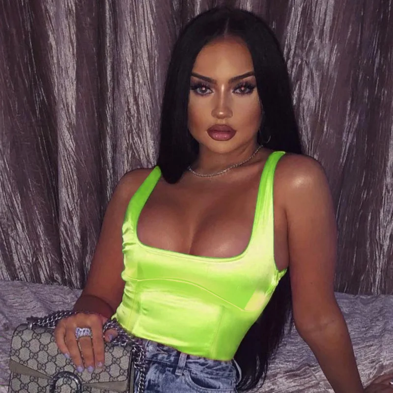 Ahagaga 2019 الأزياء Bodycon رومبير الأزياء مثير لطيف ارتداءها ملابس الصيف للنساء عارضة الصلبة الشارع الشهير نحيل حللا