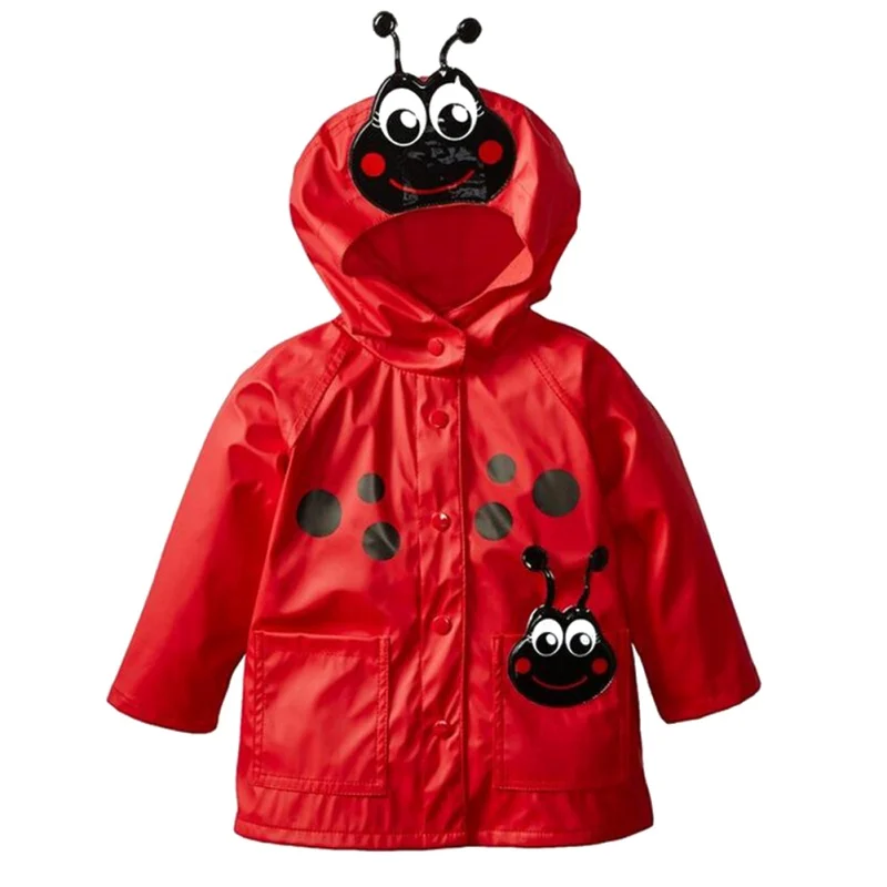 Children Boy Girl Cartoon rain proof Baby Kids Raincoat Printed Cartoon