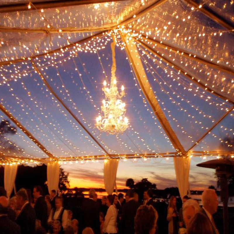 

Curtain LED String Light Fairy Icicle EU or Battery Christmas Garland Wedding Party Patio Window Outdoor String Light Decoration