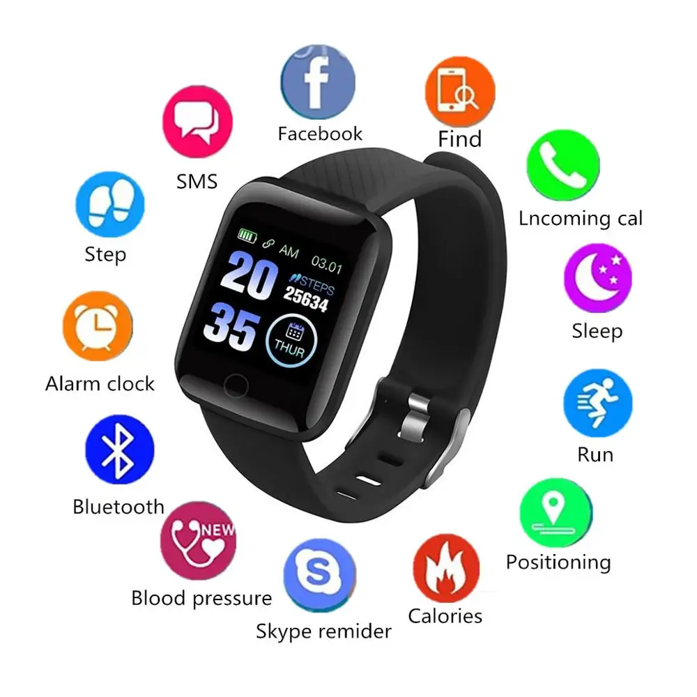 

Wireless Bluetooth Smart Fashion Fitness Bracelet Blood Pressure Heart Monitor Multi-Select Color Bracelet Wrist Strap Detachabl