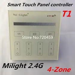 Milight 2,4 г 4 зоны сенсорная смарт-панель контроллер T1/T2/T3/T4 светодиодный контроллер для RGB/RGBW/CCT Яркость светодиодные полосы, AC180V-240V