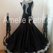 Бальное платье для танцев стандартная танцевальная одежда бальное платье женская Современная Танцевальная юбка для девочек Вальс танцевальная юбка представление платье Танго