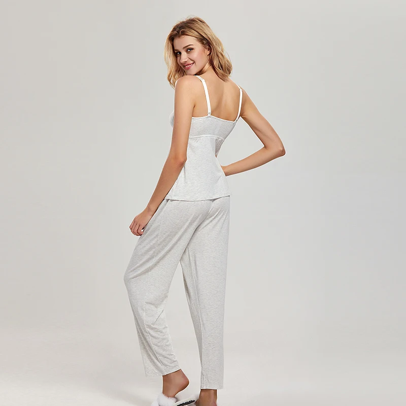 Gratlin Женская одежда для грудного Вскармливания Пижамы для беременных кормящих Cami пижамный комплект