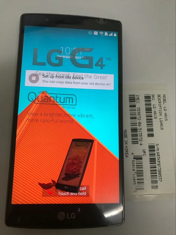Разблокированный сотовый телефон LG G4 H815 EU шестиядерный 3 ГБ ОЗУ 32 Гб ПЗУ 5 дюйма