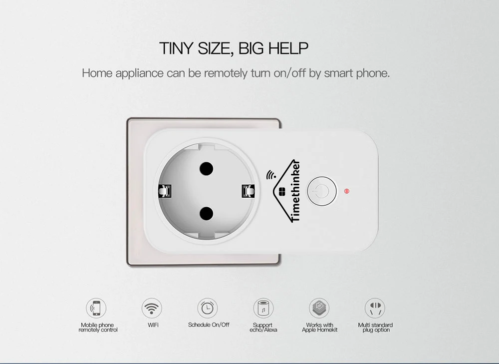 Timethinker 2 шт. Смарт Wi-Fi розетка США Австралия ЕС ВБ Разъем для Apple Homekit Alexa Google Home Сири, голосовой контроль беспроводной Таймер