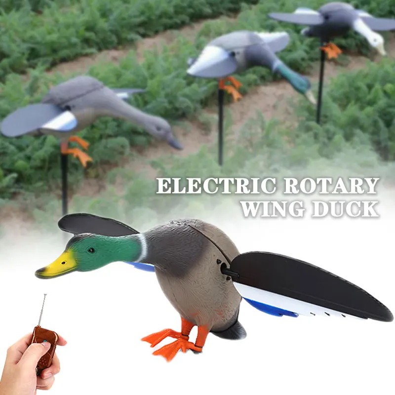 

3DHunting Decoy Duck with Magnet Spinning Wings Remote Control Simulation Duck Electric Rotary Wing Duck Hunting GardenDecoratio