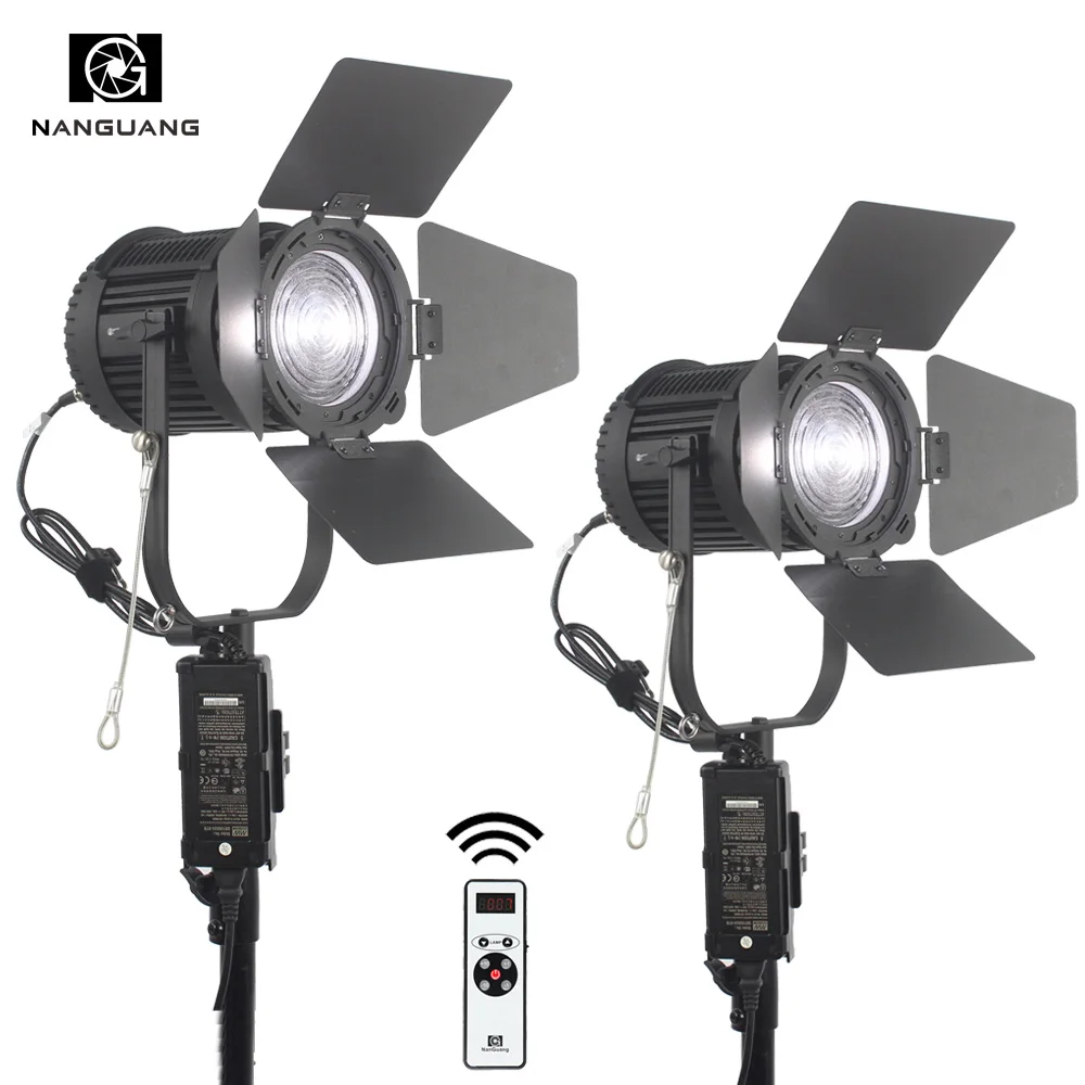 2pcs 100w Led Focusable Fresnel Spotlight Dimmable With Dmx512 Lighting
