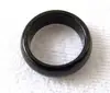 Bague en onyx noir naturel sculpté à la main, size7-11 # ► Photo 1/6