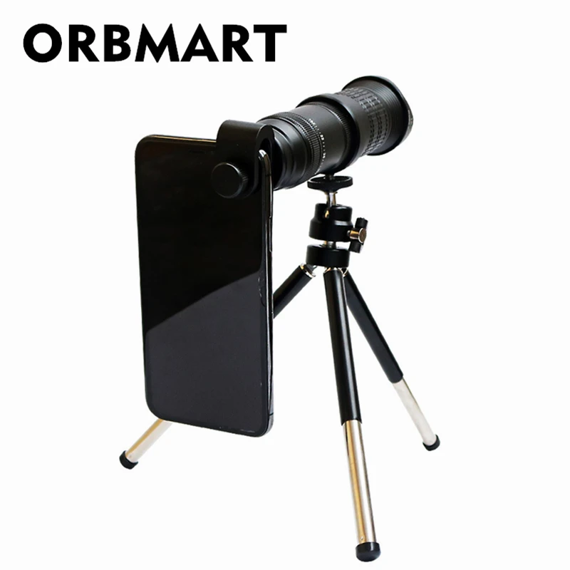 ORBMART 18x-30x 4 كيلو HD الثابتة التكبير تليفوتوغرافي تلسكوب للهواتف الذكية الهاتف المحمول ينس العالمي كليب لا التظليل ORBMART 18x-30x 4 كيلو HD الثابتة التكبير تليفوتوغرافي تلسكوب للهواتف الذكية الهاتف المحمول ينس العالمي كليب لا التظليل