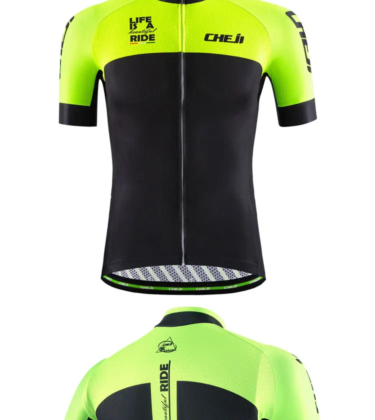 Mens-Cycling-Clothing-Bike-Jerseyes--Black-Green-Color---Custom-Maillot-de-cyclisme_05