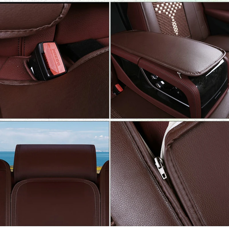 Ice silk car seat covers for lada granta priora vesta kalina largus xray auto accessories Car seat