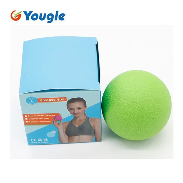 YOUGLE Массажный мяч массажный гимнастический мяч для МФР ТРИГГЕРНАЯ точка терапевтическая, для мышц узлов Йога терапия усталость инструменты - Цвет: Зеленый