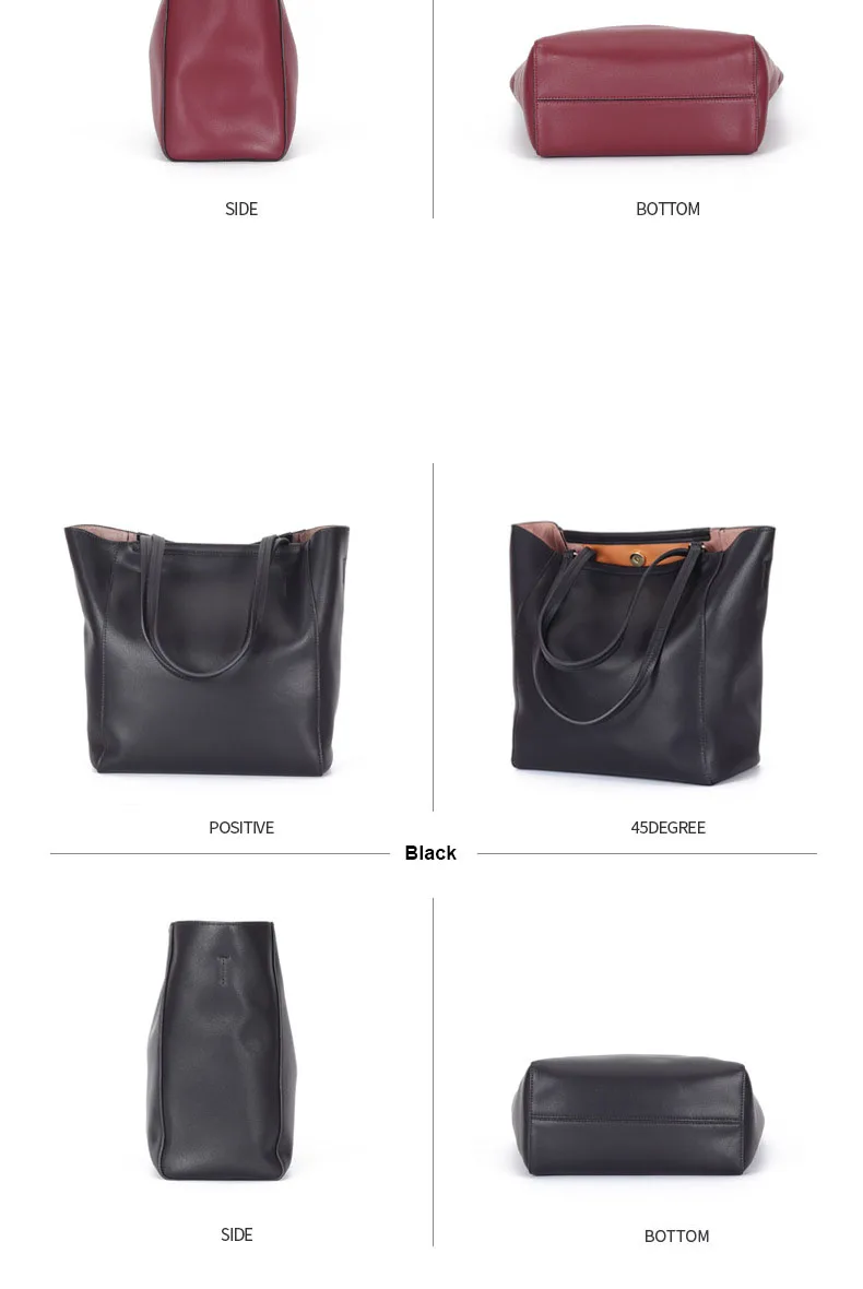 Новейшие женские сумки через плечо из натуральной кожи, повседневные сумки высокого качества, мягкая большая сумка-тоут, женская сумка для покупок, bolsos mujer