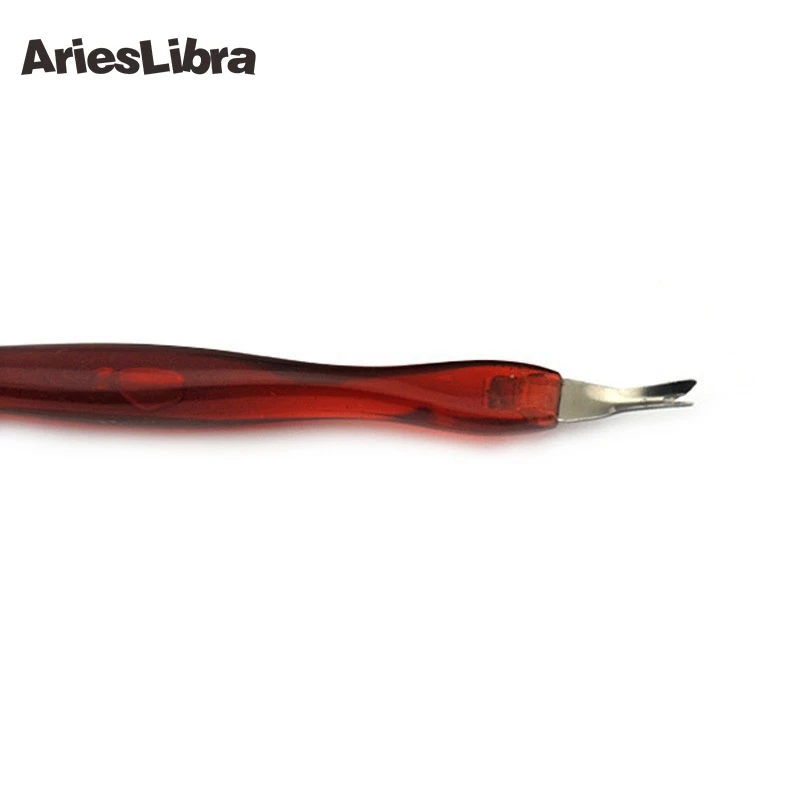 AriesLibra 10 шт./компл. винно красный Уход за ногтями педикюрный пушер для кутикулы