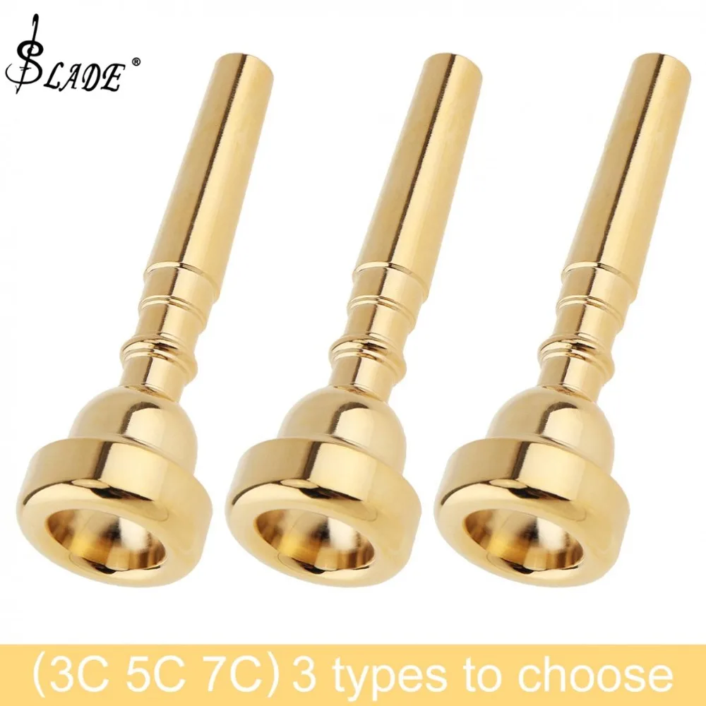 

3C 5C 7C Gold Plated High-quality Copper Alloy Professional Trumpet Mouthpiece with Rich Tone