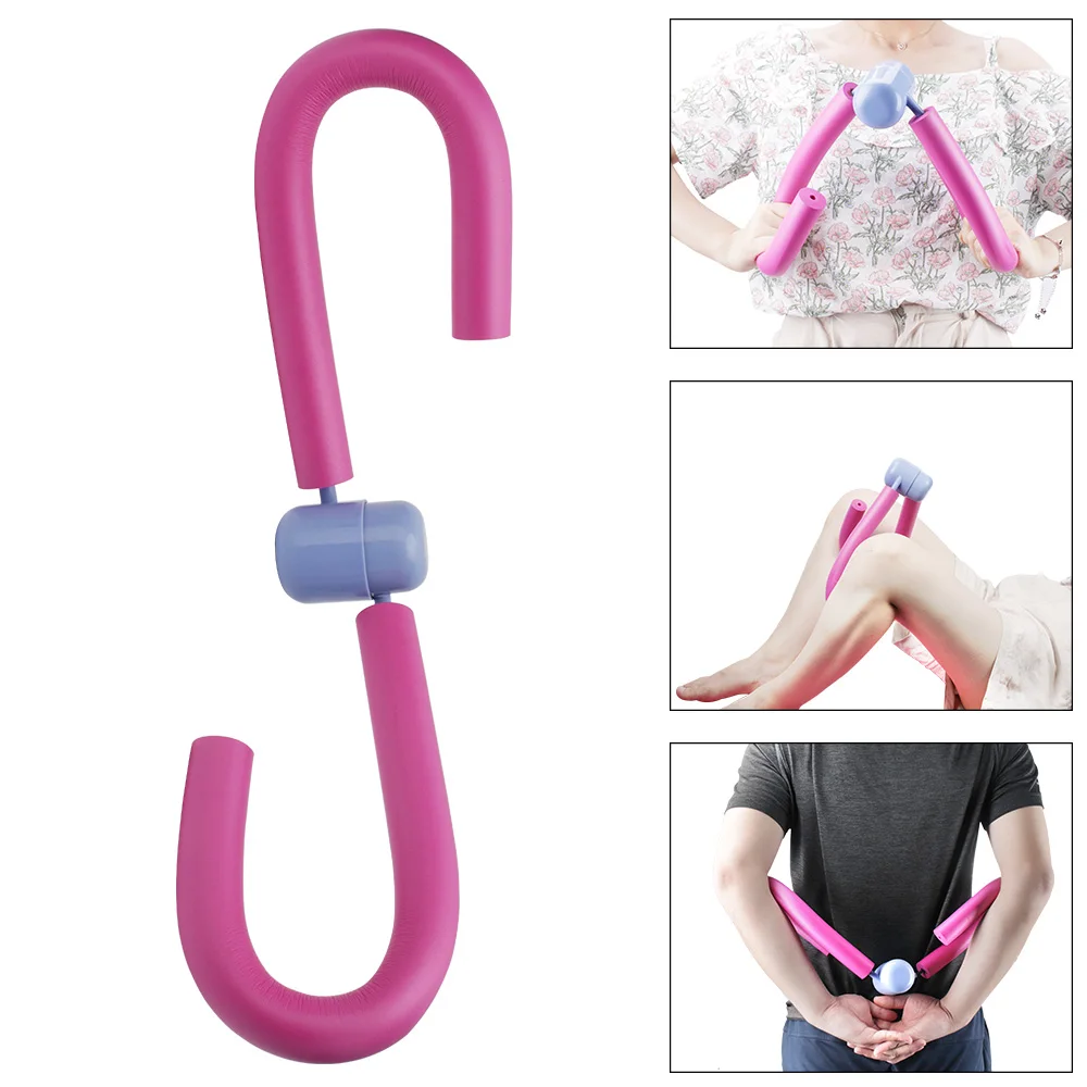 

BORUiT PVC Thigh Exercisers Arm Muscle Chest Waist Trainer Gym Home Fitness Workout Machine Stovepipe Clip