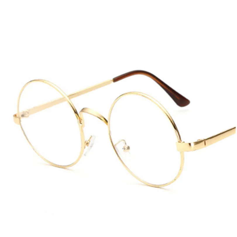 

Hot Sale Luxury Transparent Glasses Frame for Men Women Glasses Round Spectacle With Clear Glass Male Female