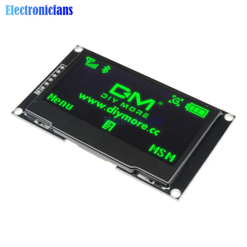 Diymore зеленый 2,4" 2,42 дюймов ЖК-экран 128x64 OLED дисплей модуль IIC IEC SPI серийный 12864 OLED дисплей для C51 STM32 SPD0301