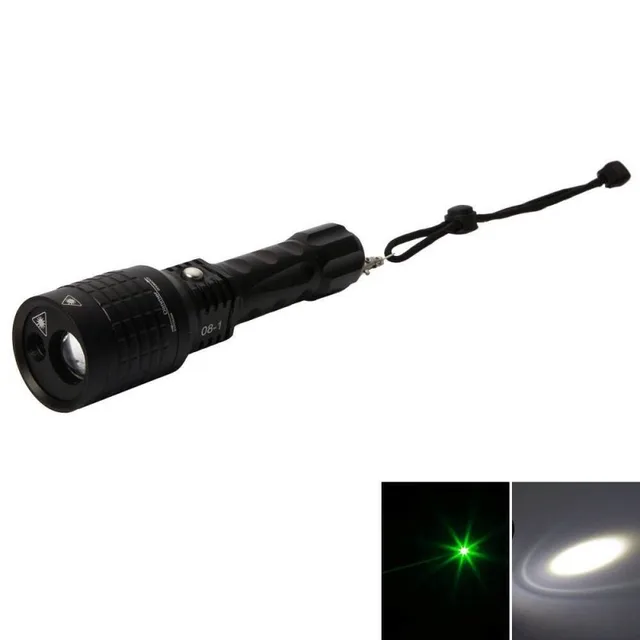 Witte LED + Groene Laser LED Licht 2LED 1600LM 3 Mode groene Laser ... Witte LED + Groene Laser LED Licht 2LED 1600LM 3 Mode groene Laser ...