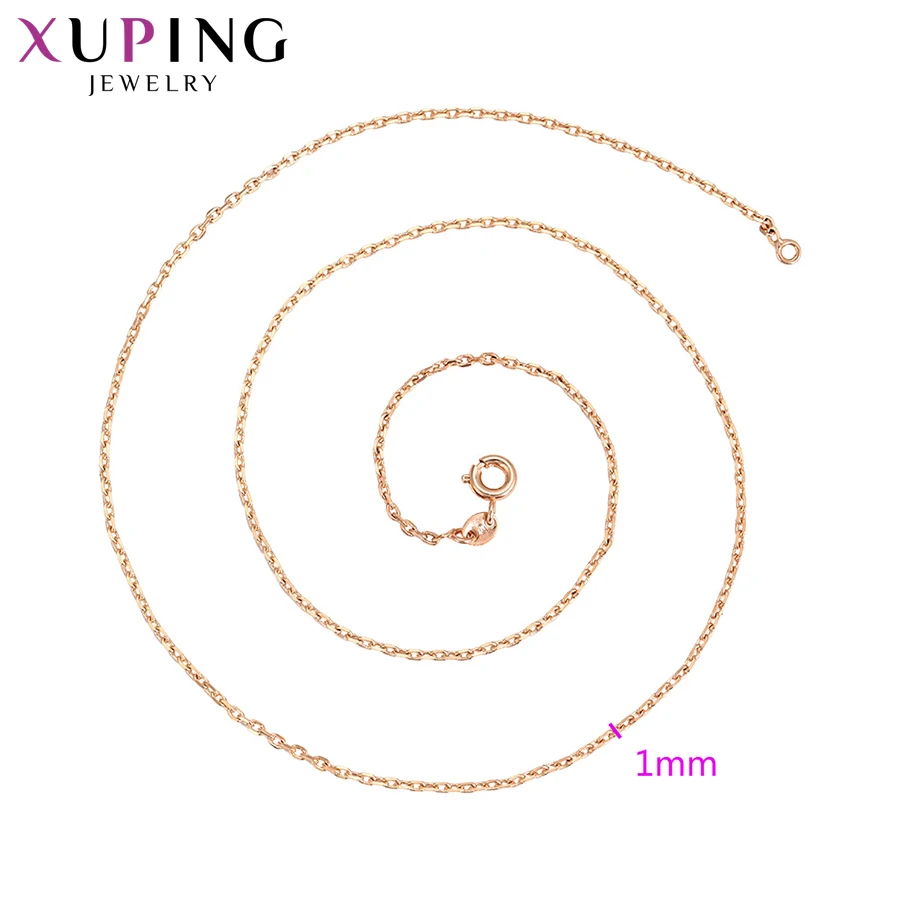 Xuping элегантное позолоченное ожерелье-цепочка модное ювелирное изделие для женщин прекрасный Рождественский подарок S118.2-45430