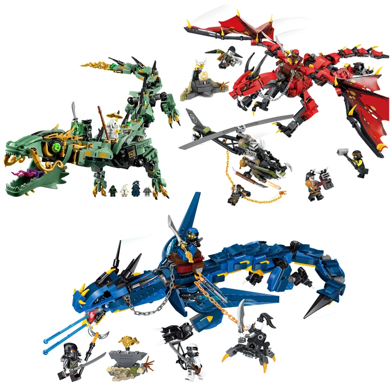 

New 3 style Ninjagoes Movies Flame Spys Shadow Dragon Compatible LegoINGOD Ninjagoes Building Blocks Bricks Toys Christmas Gifts