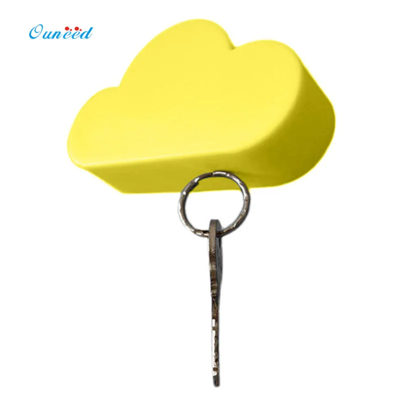 Ouneed Cloud Key Holder розовый и желтый Новинка Домашний Органайзер Магнитный магнитный держатель ключа 1 шт