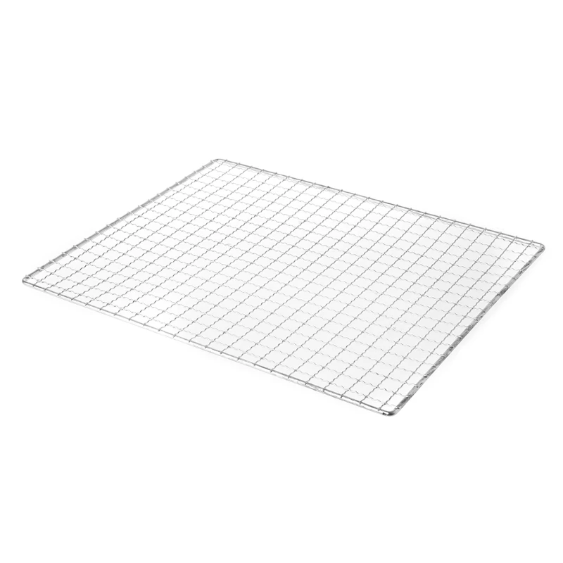 MEXI 1PC 26x44cm Stainless Steel BBQ Barbecue Grill Grilling Mesh Wire Net Outdoor Kitchen Cooking Rotisserie Parts