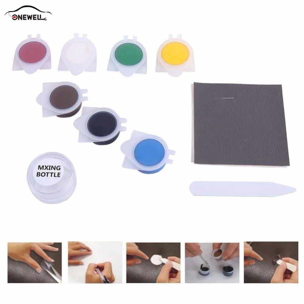 

Repair Tool Liquid Skin Leather Car Seat Sofa Coats Holes Scratch Cracks Rips No Heat Liquid Leather Vinyl Repair Kit New