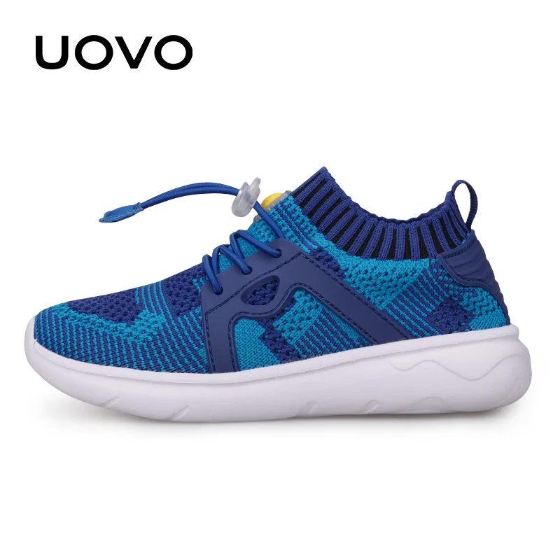 UOVO Kids Sport Shoes Boys Running Shoes 2019 Spring Children Breathable Mesh Shoes For Boys And Girls Fashion Sneakers 27#-37#