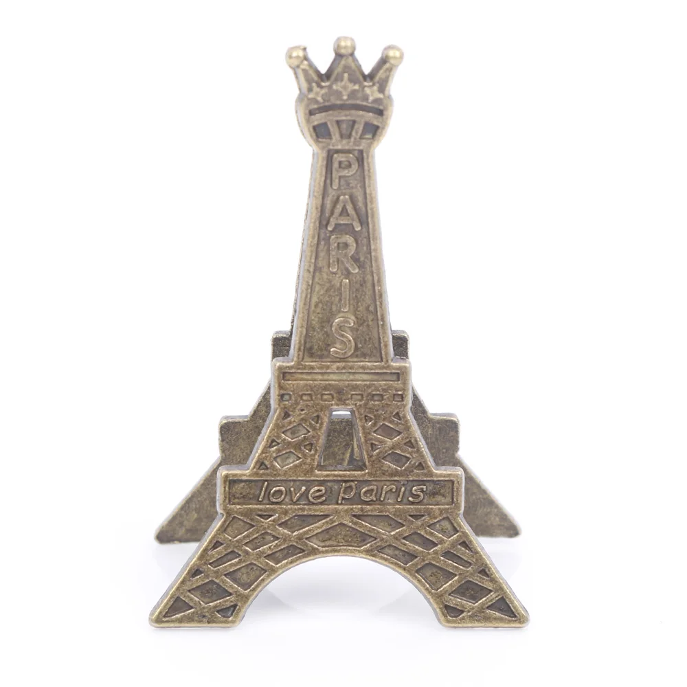 

Retro Style Paris Eiffel Tower Metal Clips Photo Bookmark Decoration Memo Card Paper Clip Office Supplies Accessories Gift Kids