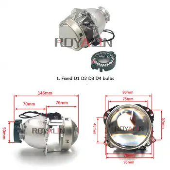 ROYALIN For Hella EVOX 2.0 D2S Projector Headlight Bi Xenon Lens for BMW E39 E60 Ford Audi A6 C5 C6 W211 Passat B6 Skoda Fabia