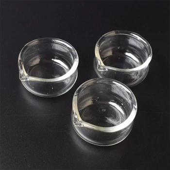 

3PCS/PACK Pyrex Glass Dish Wax Container Oil Ring Ashtray Dabber Tool Set Bowl Chamber Accessory For Smoking Water Pipe Bong