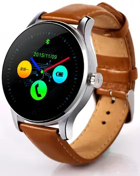 

TWISTER.CK Bluetooth Smart Watch Heart Rate Monitor Sleep Monitoring Health Bracelet Leather Strap Smart Watch