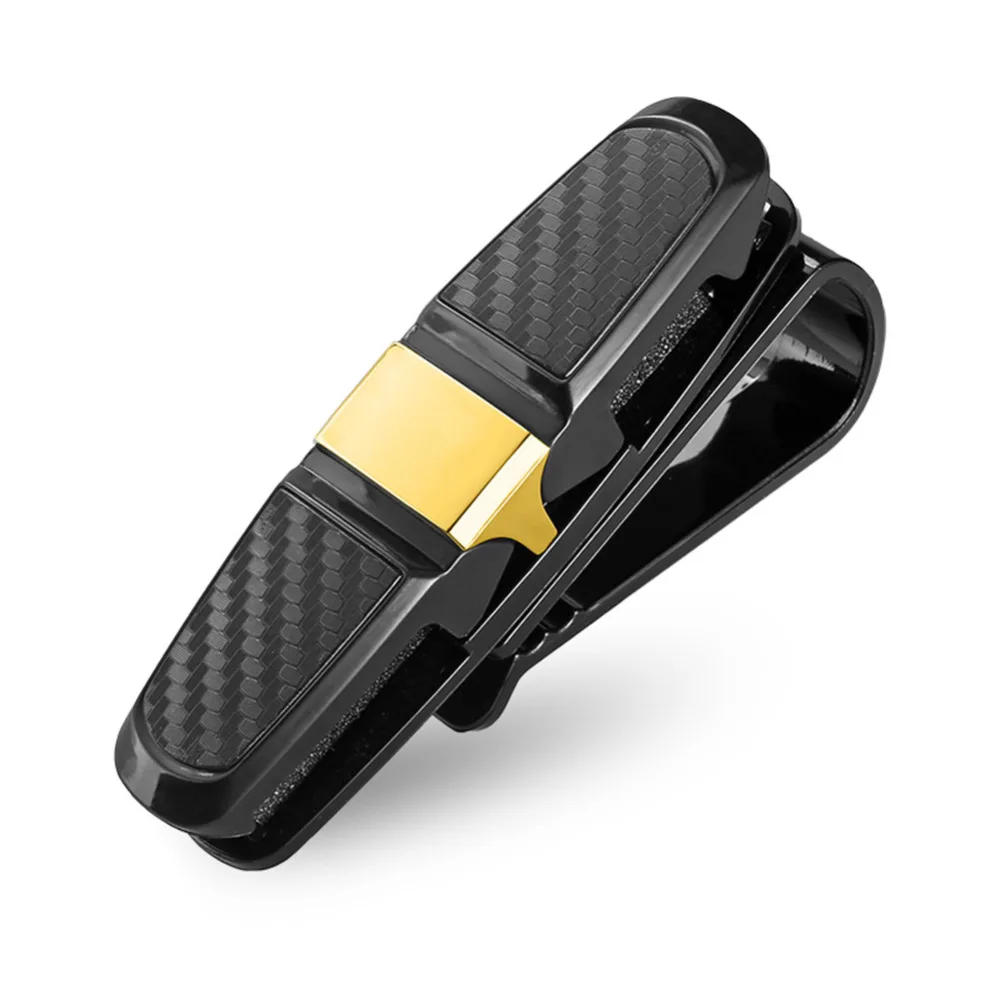 JNNJ Sunglasses Holder For Car Sun Visor, Auto Eyeglasses Organizer Box, Universal Automotive Glasses Holder With Magnetic Closure, Auto Visor Accessories, Apply To All Car Models(Beige