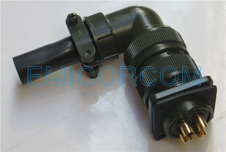 

Aviation plug elbow MS3108A-22-22S 22-22P 4 core servo motor connector