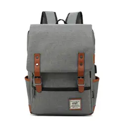 Модные зарядка через usb ноутбук рюкзак Колледж путешествия рюкзак нейлон Anti Theft Для женщин Для мужчин школьные сумки для девочек-подростков