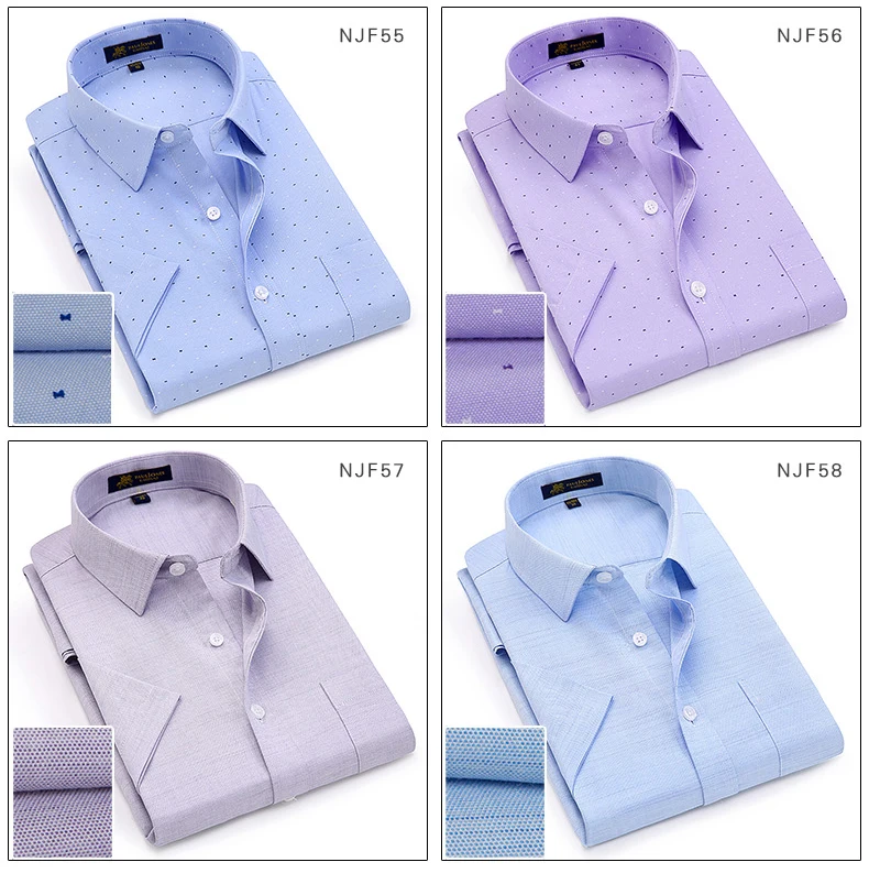 DAVYDAISY/летняя рубашка с короткими рукавами для мужчин; однотонное платье с принтом в горошек; повседневные рубашки-оксфорды; Мужская брендовая одежда высокого качества; DS-191