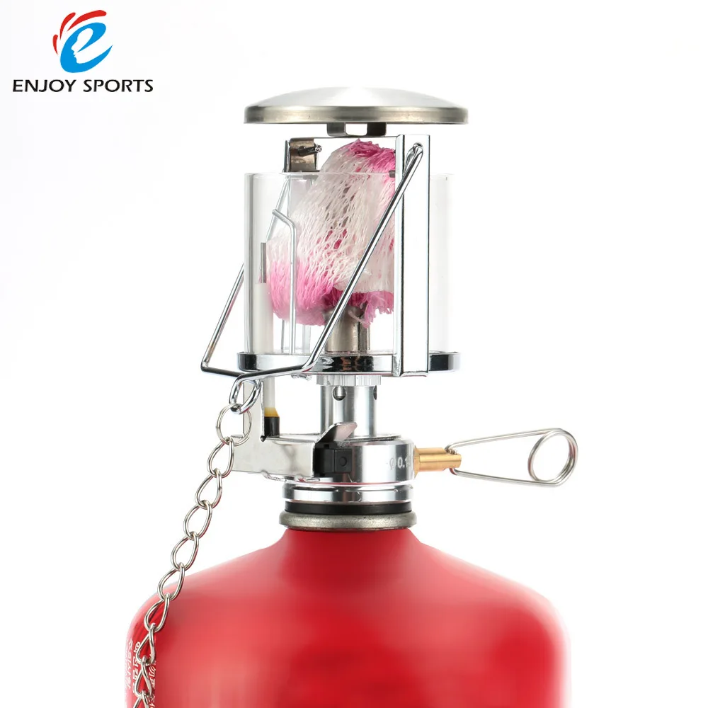 Mini 60LUX Outdoor Camping Lantern Portable Aluminum Gas Light Tent