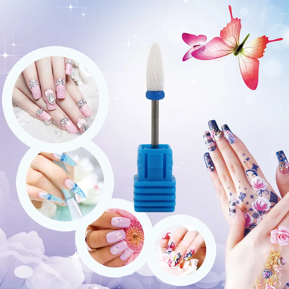 

10Pcs Grinding Head portable electric Nail Drill Bits Milling Cutter for Manicure machine