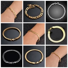 20 см браслеты для женщин мужчин хип-хоп Снаряженная кубинская твист змея цепь Bling Кристалл браслет серебро/золото модные ювелирные изделия оптом