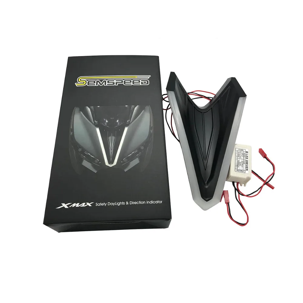 

Modified Motorcycle xmax 300 250 125 17-19 18 Headlight with LED Light White Red Blue Lights For YAMAHA XMAX250 XMAX300 XMAX125