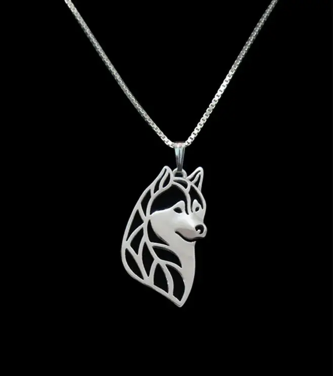 Siberian husky necklace Clearance