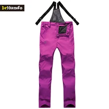 DrMundo Waterproof Women Sling Snowboarding pants ski thicken outdoor fleece snowboard trousers Female skiing snow pants Brand